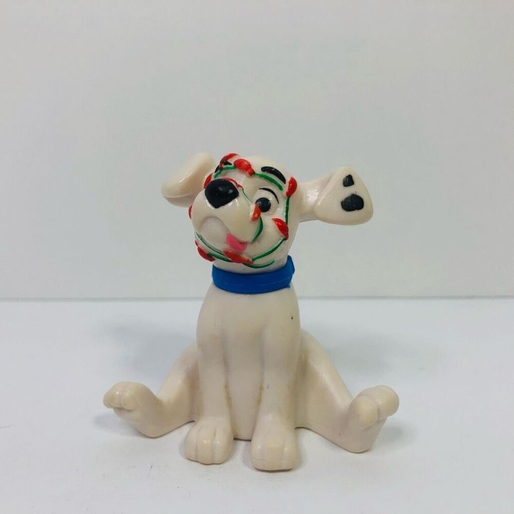 disney 101‎ dalmatians mcdonald’s happy meal toy  blue collar with string lights